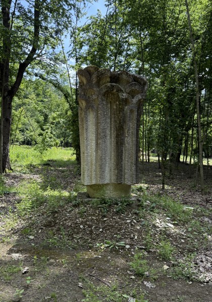 The sculpture park from Căsoaia
