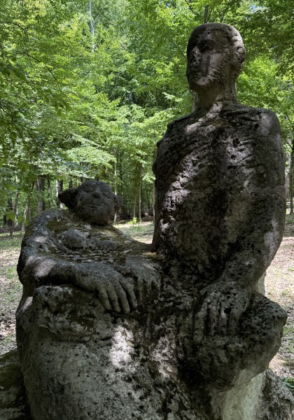 The sculpture park from Căsoaia