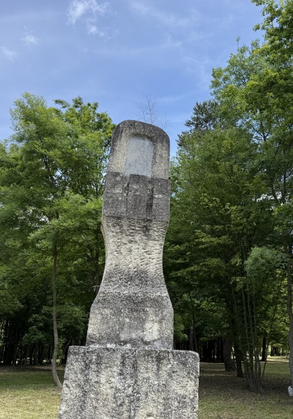 The sculpture park from Căsoaia