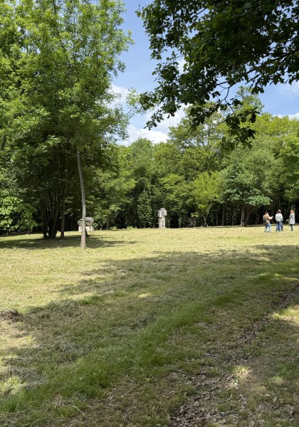 The sculpture park from Căsoaia
