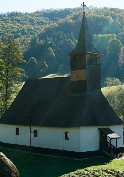 Die Holzkirche aus Roșia Nouă