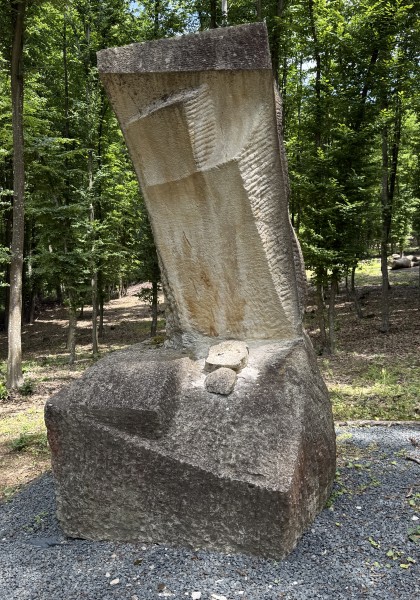The sculpture park from Căsoaia