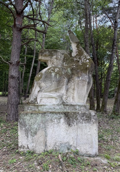 The sculpture park from Căsoaia